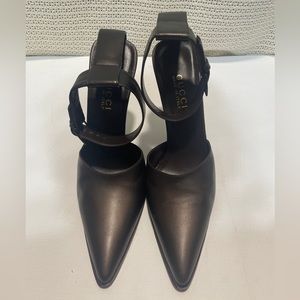 GUCCI Ankle Strap Shoe Heels Pump